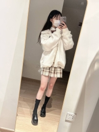 學妹系列 這位學生妹妹純真可愛 水嫩的臉蛋讓你忍不住想一口含住！